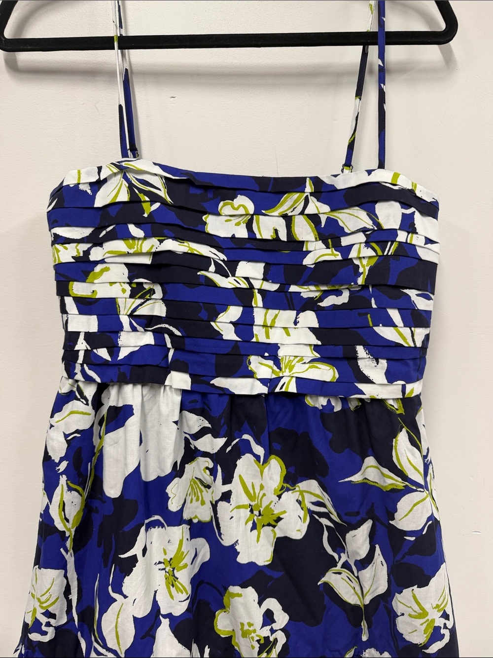 Evereve Blue White Floral Midi Dress NEW - Picture 3 of 9